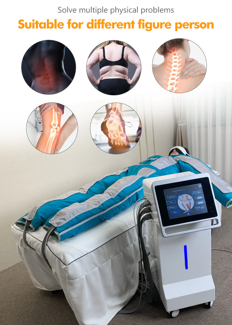 BR619 PRO IR Pressotherapy Machine Infrared Lymphatic Drainage Slimming & Massage System Physical Therapy Equipment