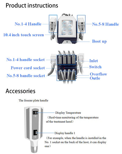Ice Sculpture Board Cryoskin Cyrotherapy Cyro Therapy Freeze Remove Fat Machine Cryotherapy Device B51