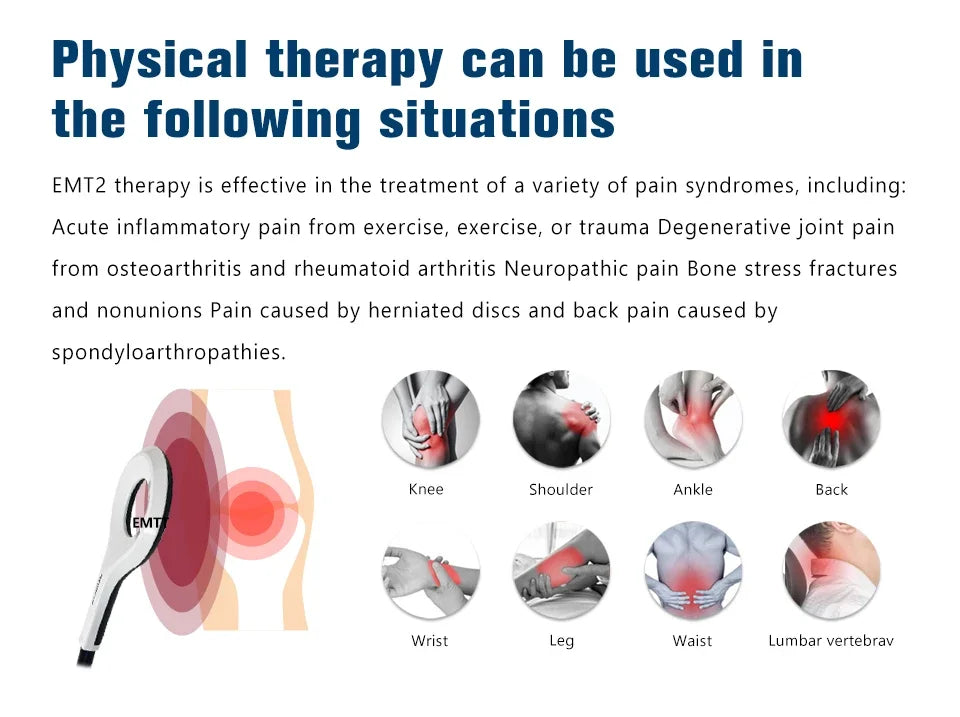 EMTT Magneto Transduction Magnetic Therapy for Pain Relief Sport Injuries Treatment Electric Body Massager Machine