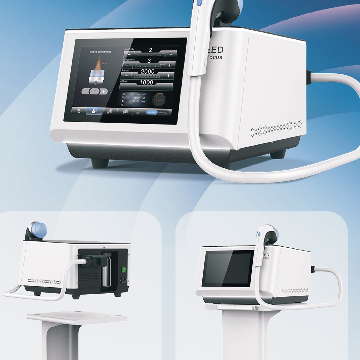 SW7 focused Shockwave Machine — German-Inspired Piezoelectric Design for Premium Clinics