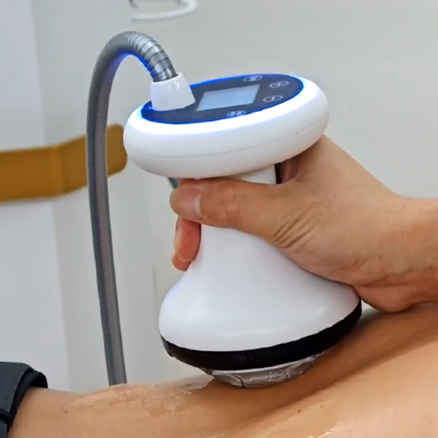 B63 EMIMPACTPOE Floor-Standing Piezoelectric Focused Shockwave — Premium Clinical Therapy Station