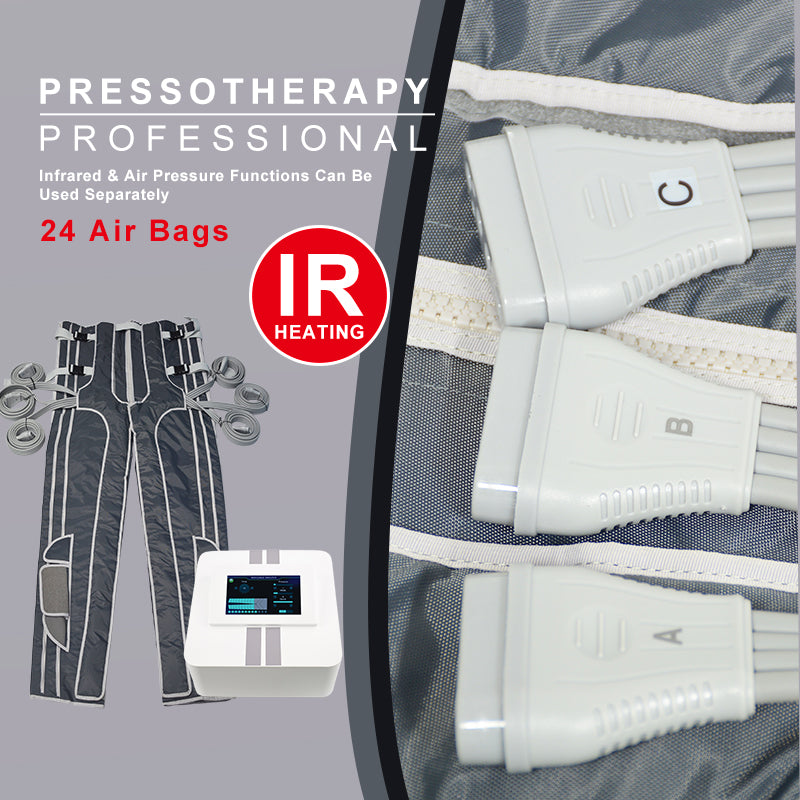 SA06F Pressotherapy Machine — 24 Airbags, Foldable Suit, Optional Infrared | NEWBELLE
