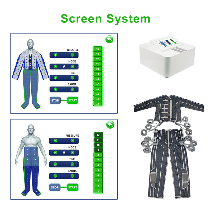 48 Airbags jacket&pants Pressotherapy Machine Lymphatic Drainage Body Slimming & Shaping & Recovery Device – SA06F