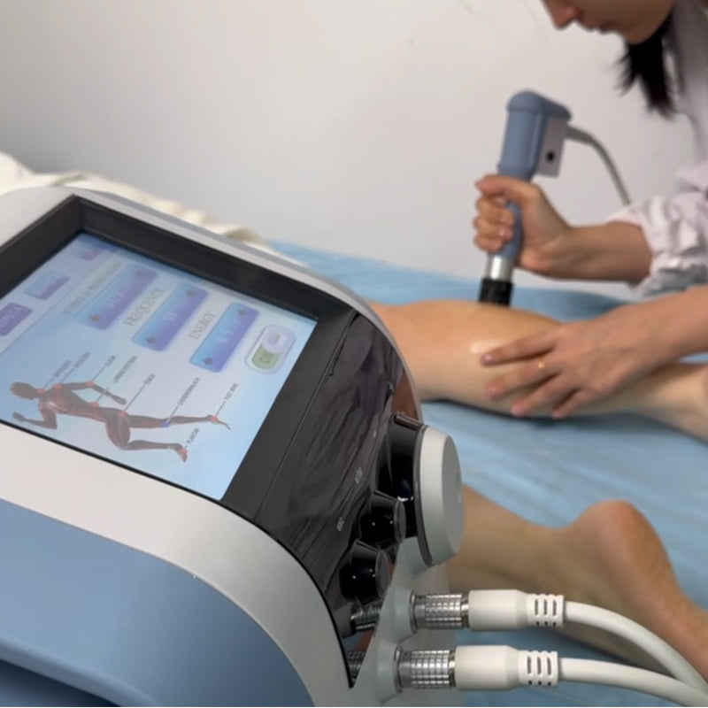 SW25 Dual-Handle Pneumatic Shockwave Machine — Faster Treatment for High-Volume Clinics