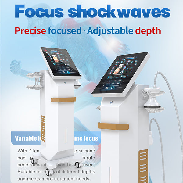 B63 EMIMPACTPOE Floor-Standing Piezoelectric Focused Shockwave — Premium Clinical Therapy Station