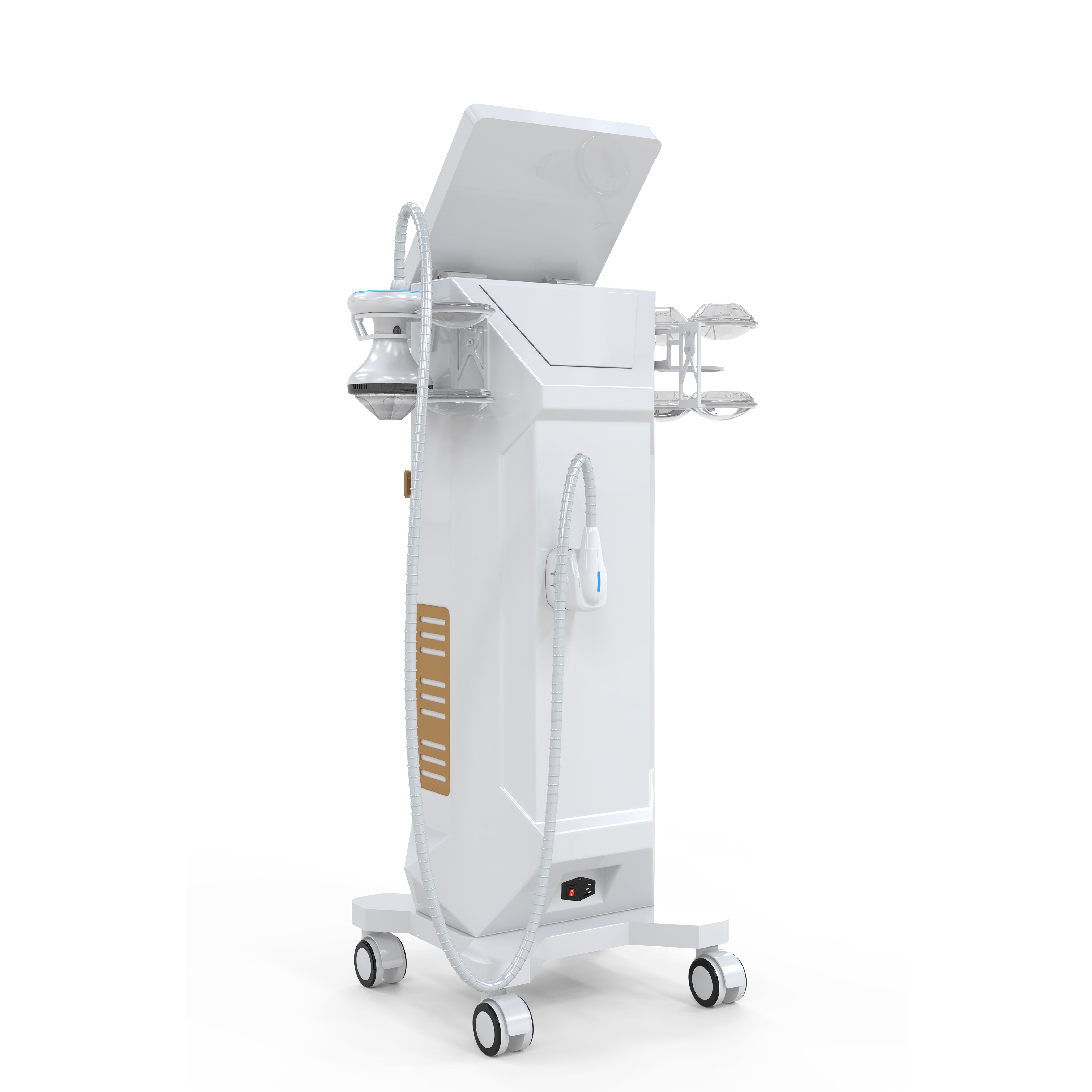 B63 EMIMPACTPOE Floor-Standing Piezoelectric Focused Shockwave — Premium Clinical Therapy Station