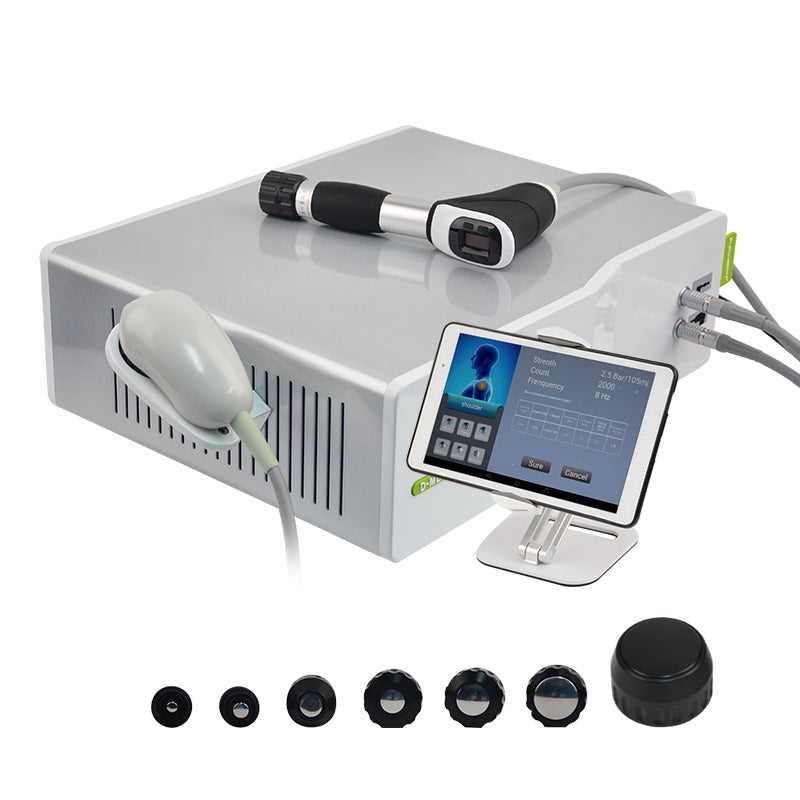 SW13B Pneumatic Shockwave Therapy Machine — German Compressor, Smart Handle Display, 25 Programs for Clinical Pain Relief