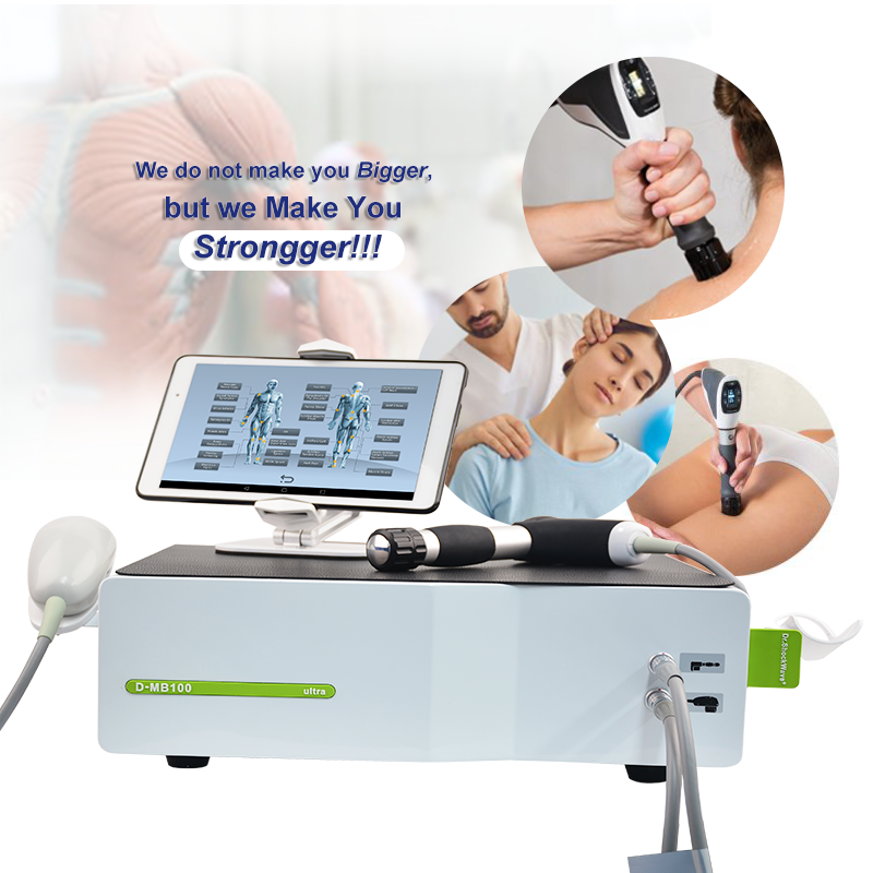 SW13B Pneumatic Shockwave Therapy Machine — German Compressor, Smart Handle Display, 25 Programs for Clinical Pain Relief