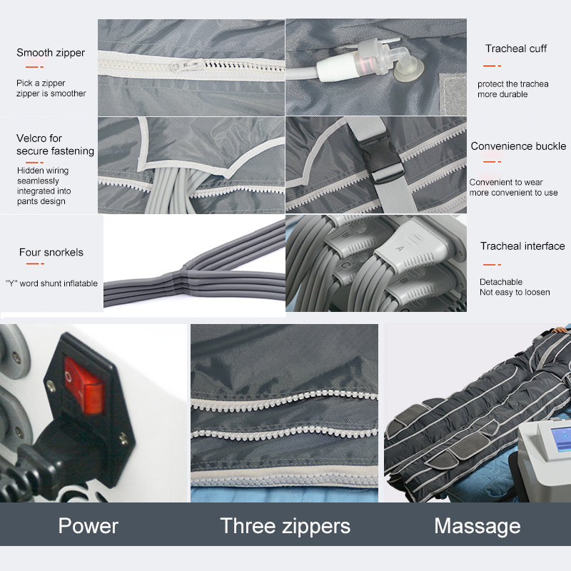SA06F Pressotherapy Machine — 24 Airbags, Foldable Suit, Optional Infrared | NEWBELLE