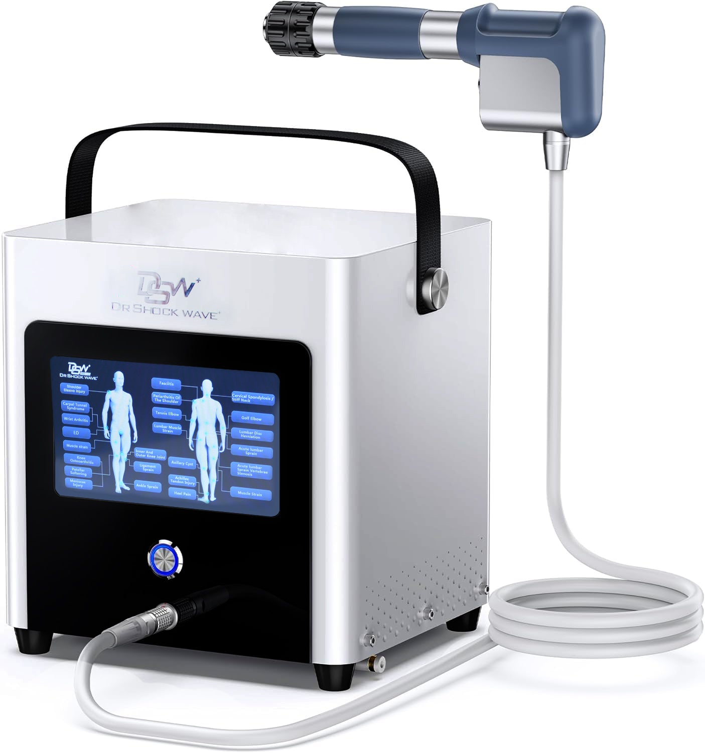 SW30 Portable Pneumatic Shockwave Machine — Compact Clinical Device for Mobile Therapy